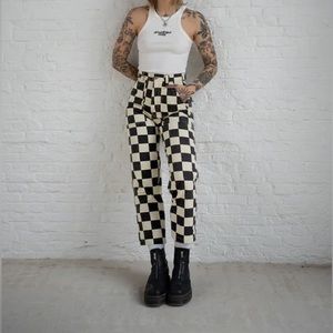 NWT P&Co Checkerboard 304 Service Fatigue Pants